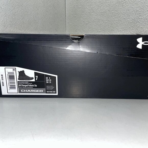 NEW UNDER ARMOUR UA Charged Valsetz Tactical Boots Black Zip Men’s Size 7 - Picture 9 of 9